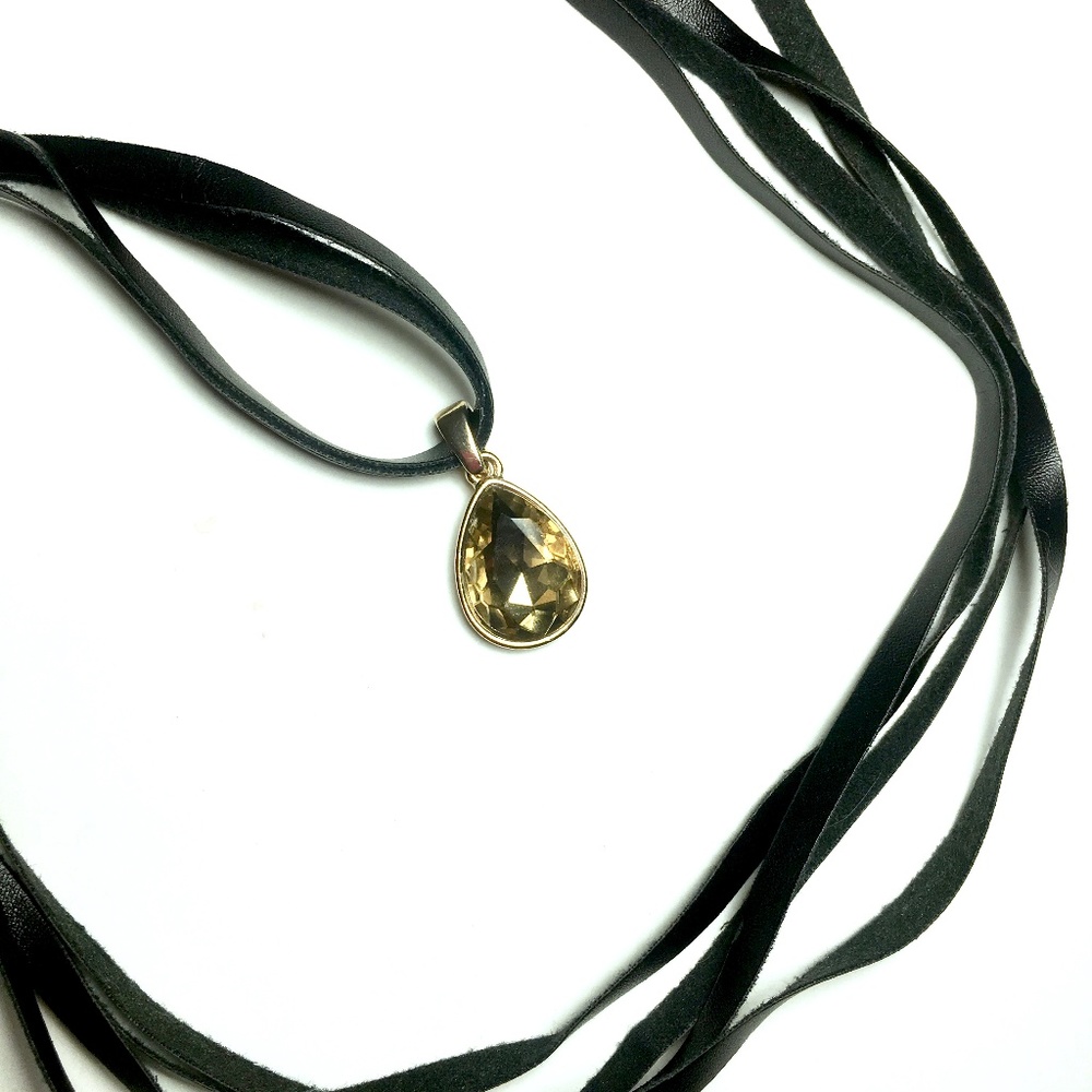 🛍BOGO🛍 Black Leather Wrap Choker